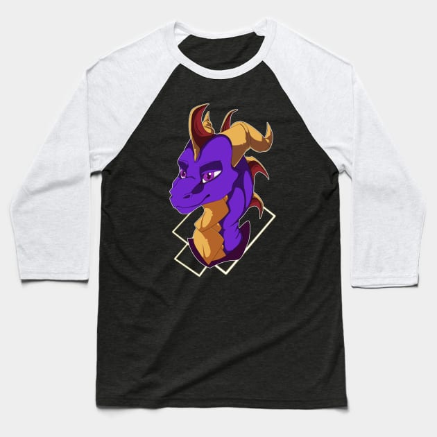 Spyro! Baseball T-Shirt by Shelzy_C